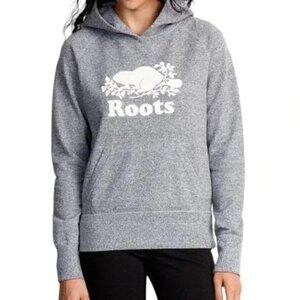 Roots Pullover Hoodie Grey  Original Kanga Hoodie Size XS